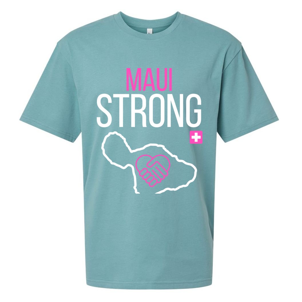 Pray For Maui Hawaii Strong Sueded Cloud Jersey T-Shirt