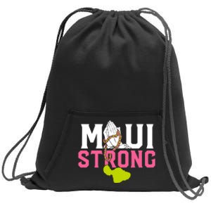 Pray For Maui Hawaii Strong Sweatshirt Cinch Pack Bag