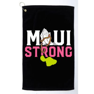 Pray For Maui Hawaii Strong Platinum Collection Golf Towel