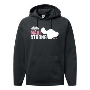 Pray For Maui Hawaii Strong Performance Fleece Hoodie