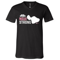 Pray For Maui Hawaii Strong V-Neck T-Shirt