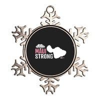 Pray For Maui Hawaii Strong Metallic Star Ornament