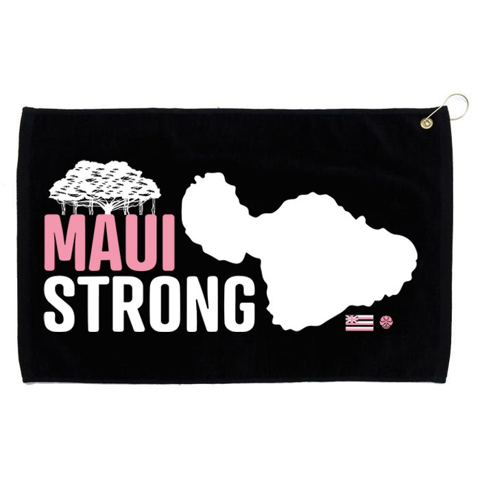 Pray For Maui Hawaii Strong Grommeted Golf Towel