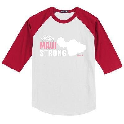 Pray For Maui Hawaii Strong Kids Colorblock Raglan Jersey