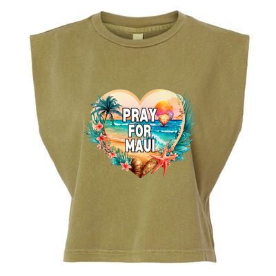 Pray For Maui Hawaii Strong Garment-Dyed Women's Muscle Tee