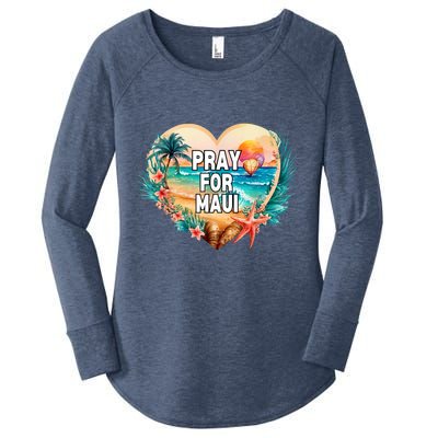 Pray For Maui Hawaii Strong Women's Perfect Tri Tunic Long Sleeve Shirt