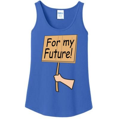 Pregnancy For My Future Climate Change Activist Gift Ladies Essential Tank