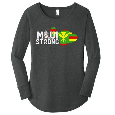 Pray For Maui Hawaii StrongFunny Cute Women's Perfect Tri Tunic Long Sleeve Shirt