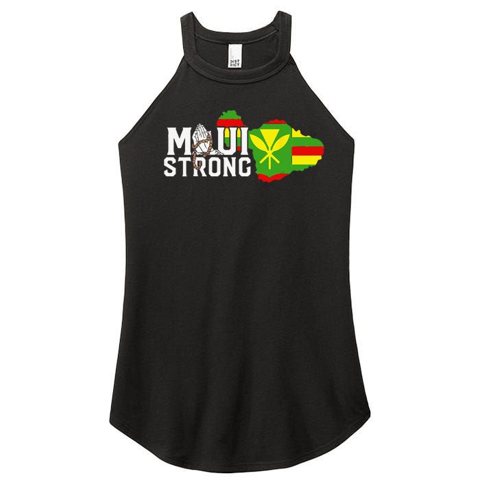 Pray For Maui Hawaii StrongFunny Cute Women’s Perfect Tri Rocker Tank