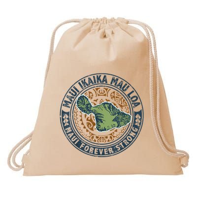 Pray For Maui Hawaii Strong Drawstring Bag