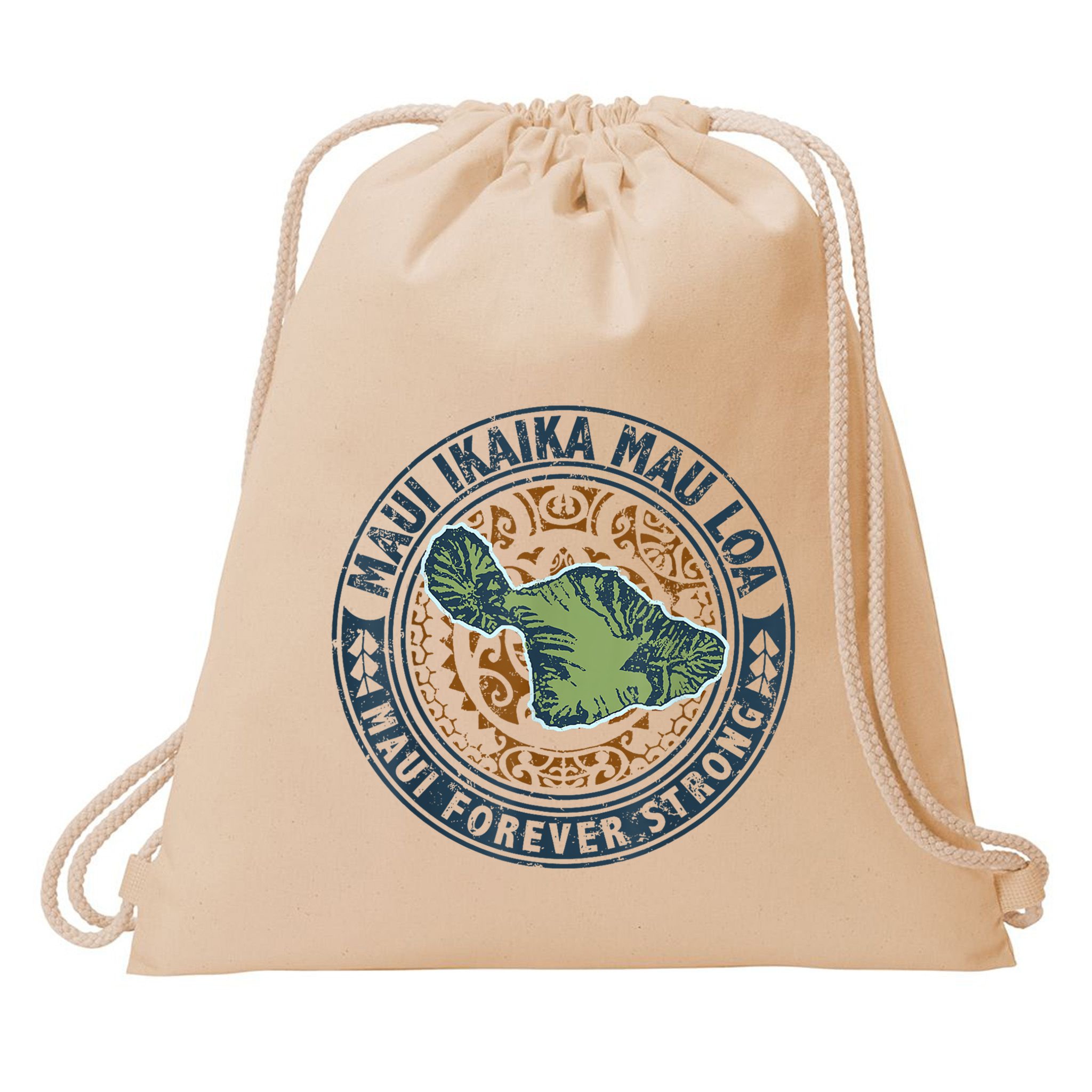 Pray For Maui Hawaii Strong Drawstring Bag
