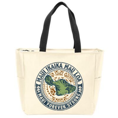 Pray For Maui Hawaii Strong Zip Tote Bag