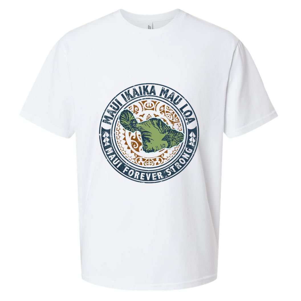 Pray For Maui Hawaii Strong Sueded Cloud Jersey T-Shirt