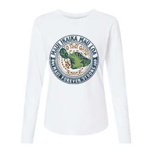 Pray For Maui Hawaii Strong Womens Cotton Relaxed Long Sleeve T-Shirt