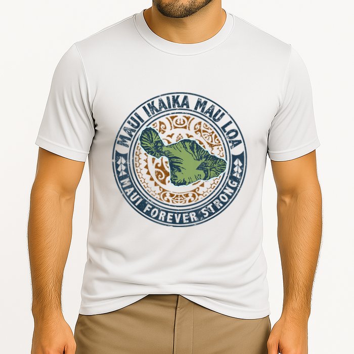 Pray For Maui Hawaii Strong Cooling Performance Crew T-Shirt