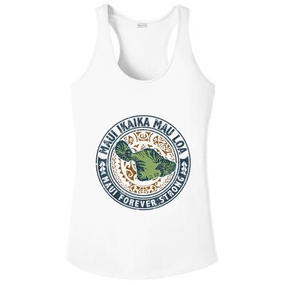 Pray For Maui Hawaii Strong Ladies PosiCharge Competitor Racerback Tank