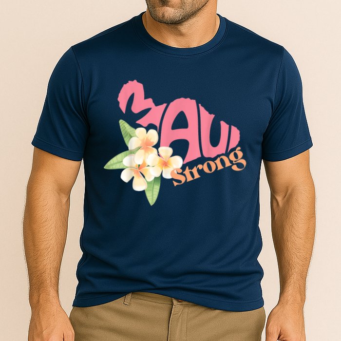 Pray For Maui Hawaii Strong Cooling Performance Crew T-Shirt