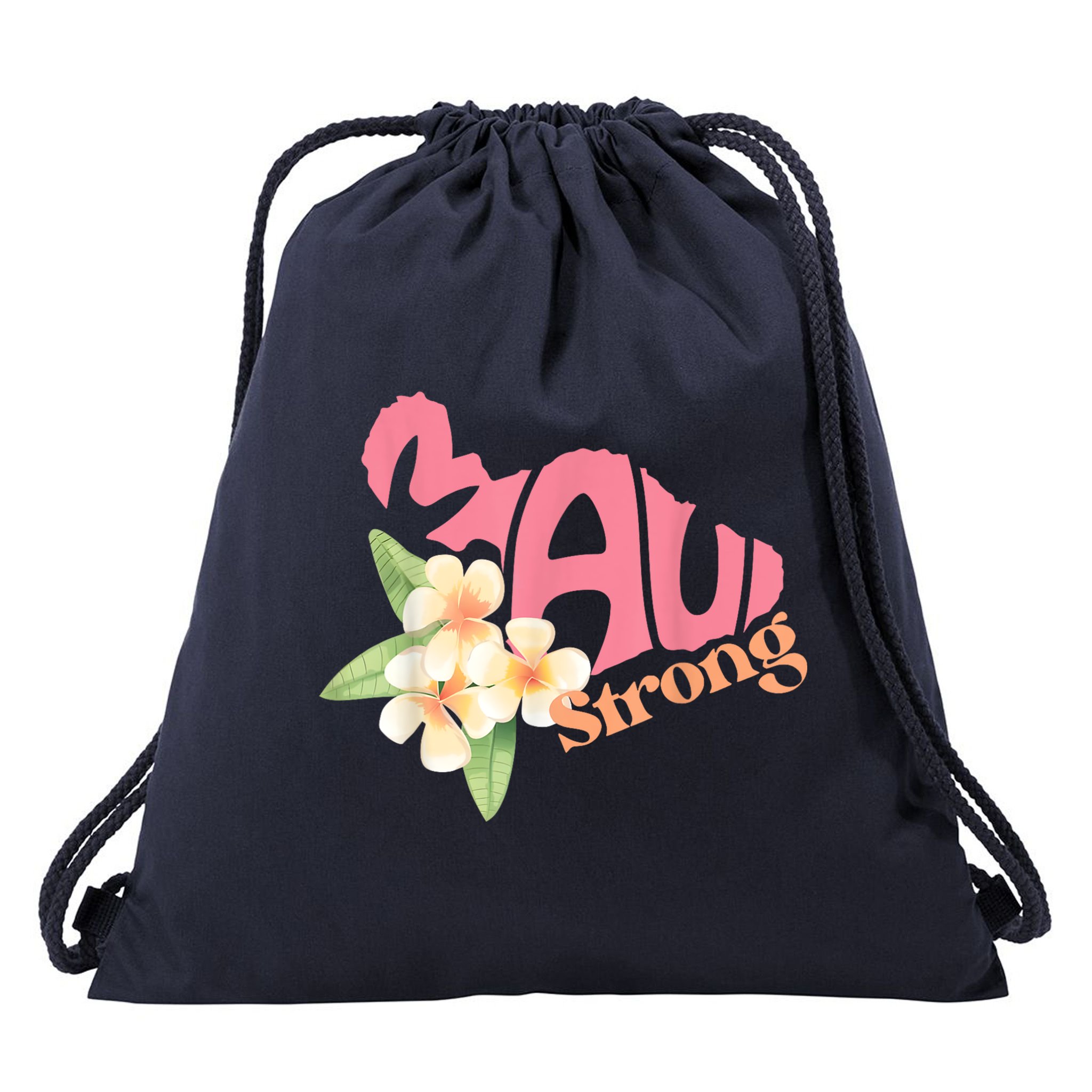 Pray For Maui Hawaii Strong Drawstring Bag