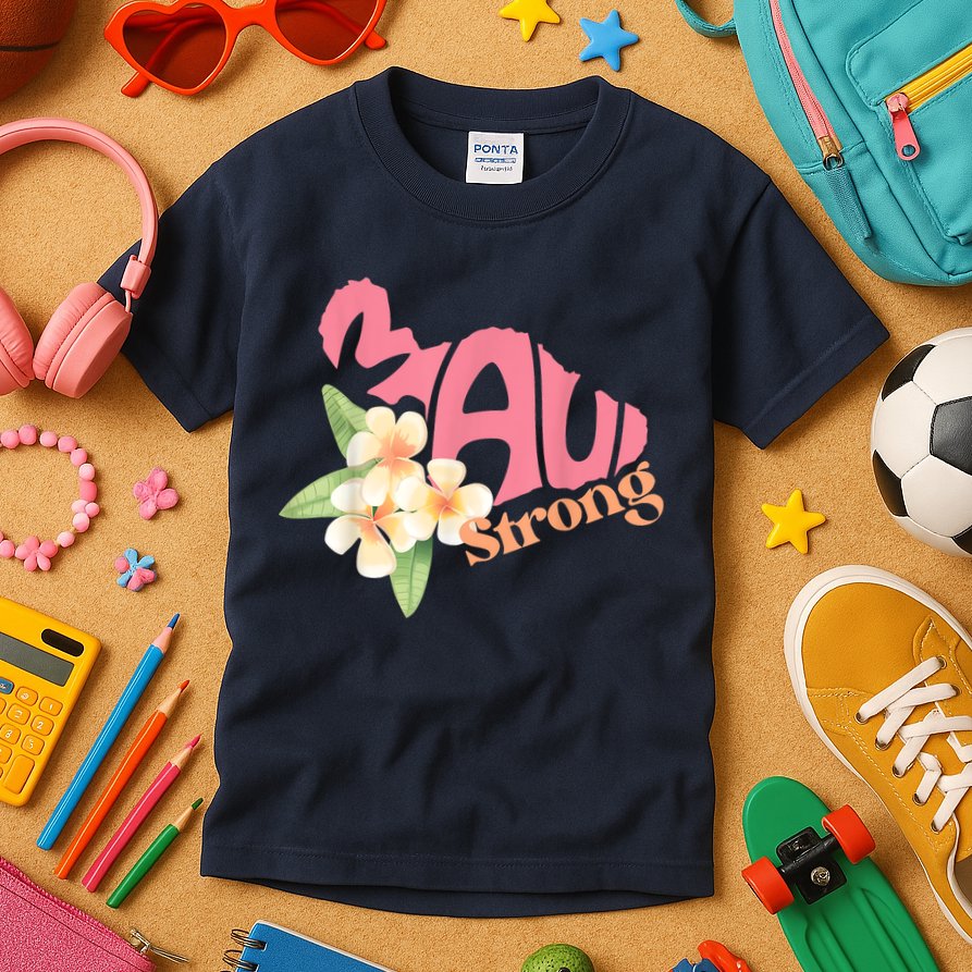 Pray For Maui Hawaii Strong Kids T-Shirt