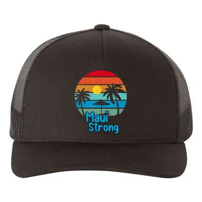 Pray For Maui Hawaii Strong Vintage Yupoong Adult 5-Panel Trucker Hat