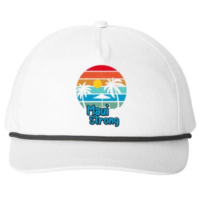 Pray For Maui Hawaii Strong Vintage Snapback Five-Panel Rope Hat