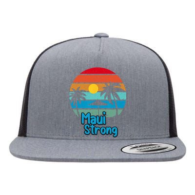 Pray For Maui Hawaii Strong Vintage Flat Bill Trucker Hat