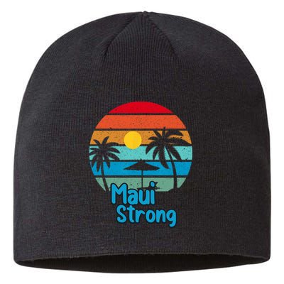 Pray For Maui Hawaii Strong Vintage Sustainable Beanie