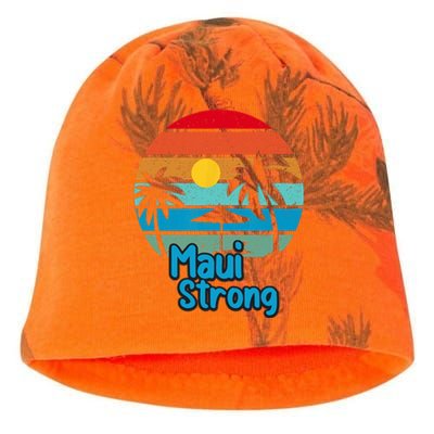 Pray For Maui Hawaii Strong Vintage Kati - Camo Knit Beanie