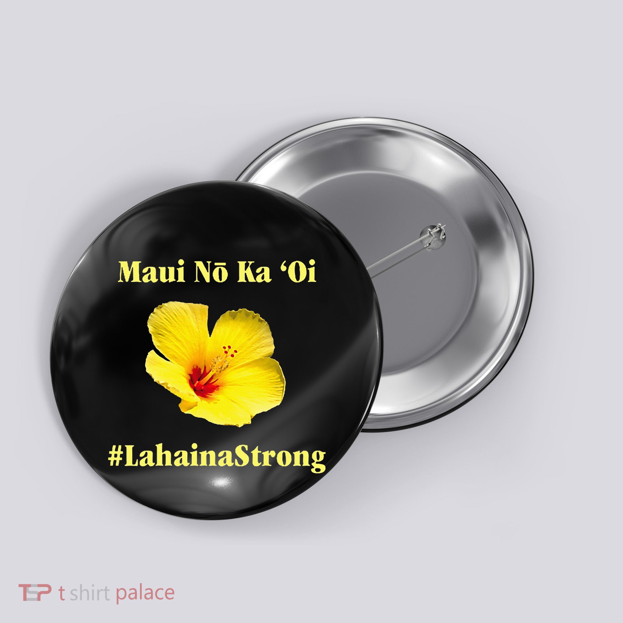 Pray For Maui Hawaii Strong Maui Lahaina Hawaiian Islands Button