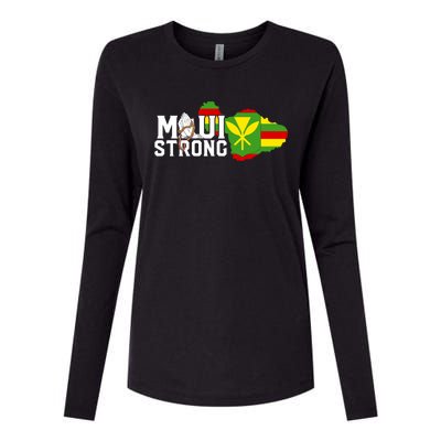 Pray For Maui Hawaii Strong Maui Wildfire Support Womens Cotton Relaxed Long Sleeve T-Shirt