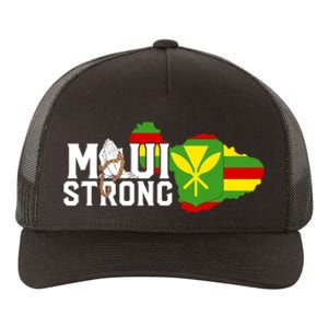 Pray For Maui Hawaii Strong Maui Wildfire Support Yupoong Adult 5-Panel Trucker Hat