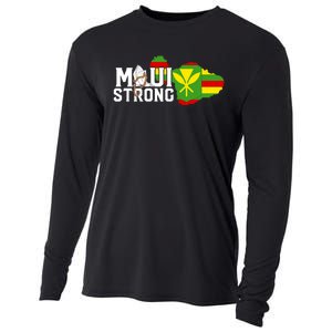 Pray For Maui Hawaii Strong Maui Wildfire Support Cooling Performance Long Sleeve Crew