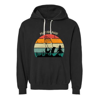 Pray For Maui Hawaii Strong Garment-Dyed Fleece Hoodie