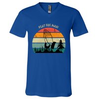 Pray For Maui Hawaii Strong V-Neck T-Shirt