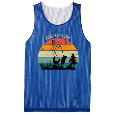 Pray For Maui Hawaii Strong Mesh Reversible Basketball Jersey Tank