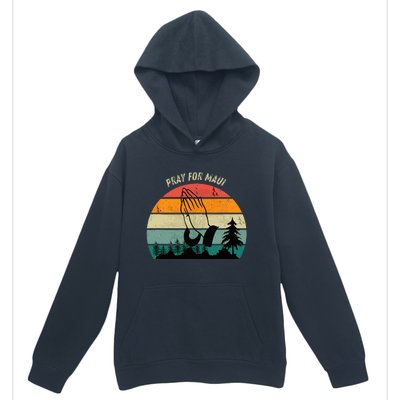 Pray For Maui Hawaii Strong Urban Pullover Hoodie