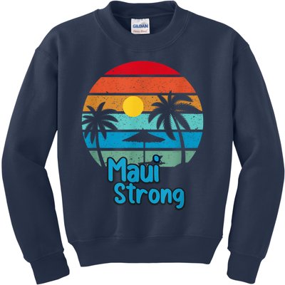 Pray for Maui Hawaii Strong Kids Sweatshirt