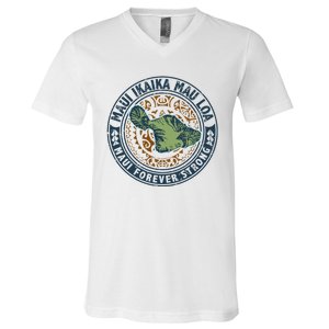 Pray For Maui Hawaii Strong V-Neck T-Shirt