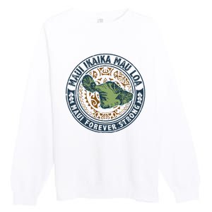 Pray For Maui Hawaii Strong Premium Crewneck Sweatshirt