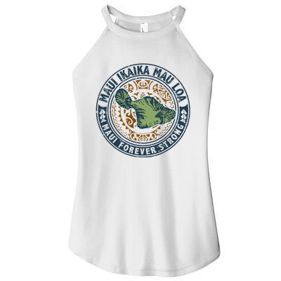 Pray For Maui Hawaii Strong Women’s Perfect Tri Rocker Tank