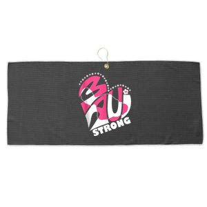 Pray For Maui Hawaii Strong Large Microfiber Waffle Golf Towel