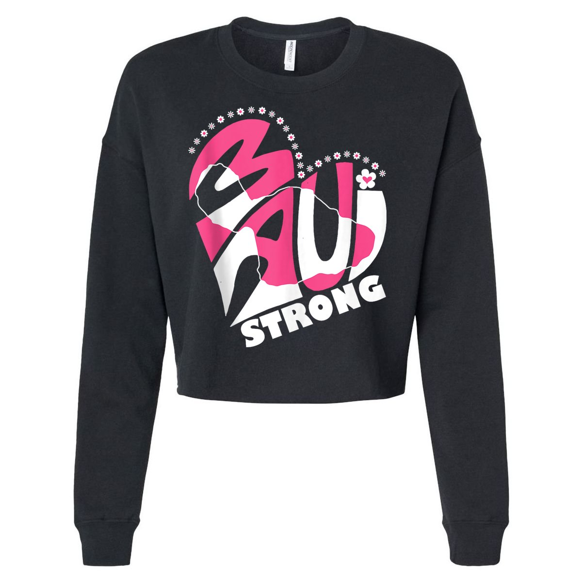 Pray For Maui Hawaii Strong Cropped Pullover Crew