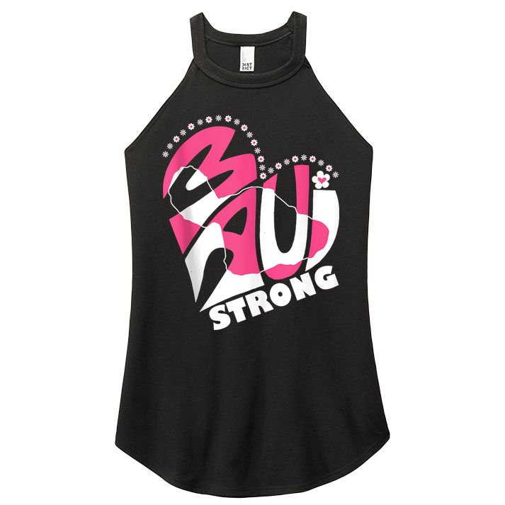 Pray For Maui Hawaii Strong Women's Perfect Tri Rocker Tank