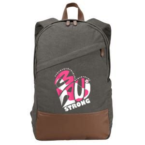 Pray For Maui Hawaii Strong Cotton Canvas Backpack