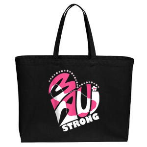 Pray For Maui Hawaii Strong Cotton Canvas Jumbo Tote