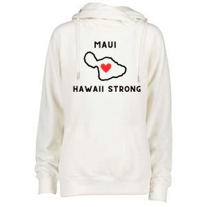 Pray For Maui Hawaii Strong Womens Funnel Neck Pullover Hood