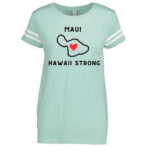 Pray For Maui Hawaii Strong Enza Ladies Jersey Football T-Shirt