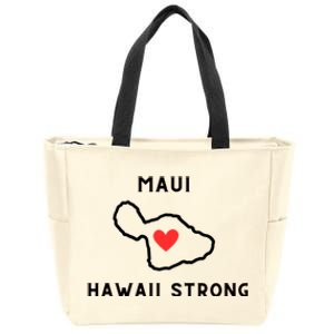 Pray For Maui Hawaii Strong Zip Tote Bag