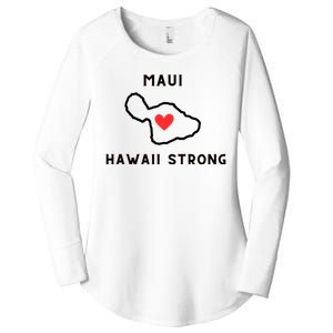 Pray For Maui Hawaii Strong Women's Perfect Tri Tunic Long Sleeve Shirt