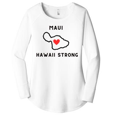 Pray For Maui Hawaii Strong Women's Perfect Tri Tunic Long Sleeve Shirt